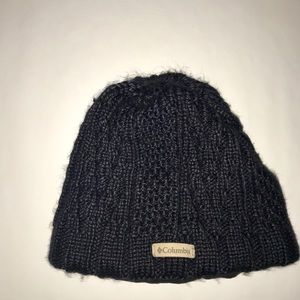 Columbia Black Knitted Beany